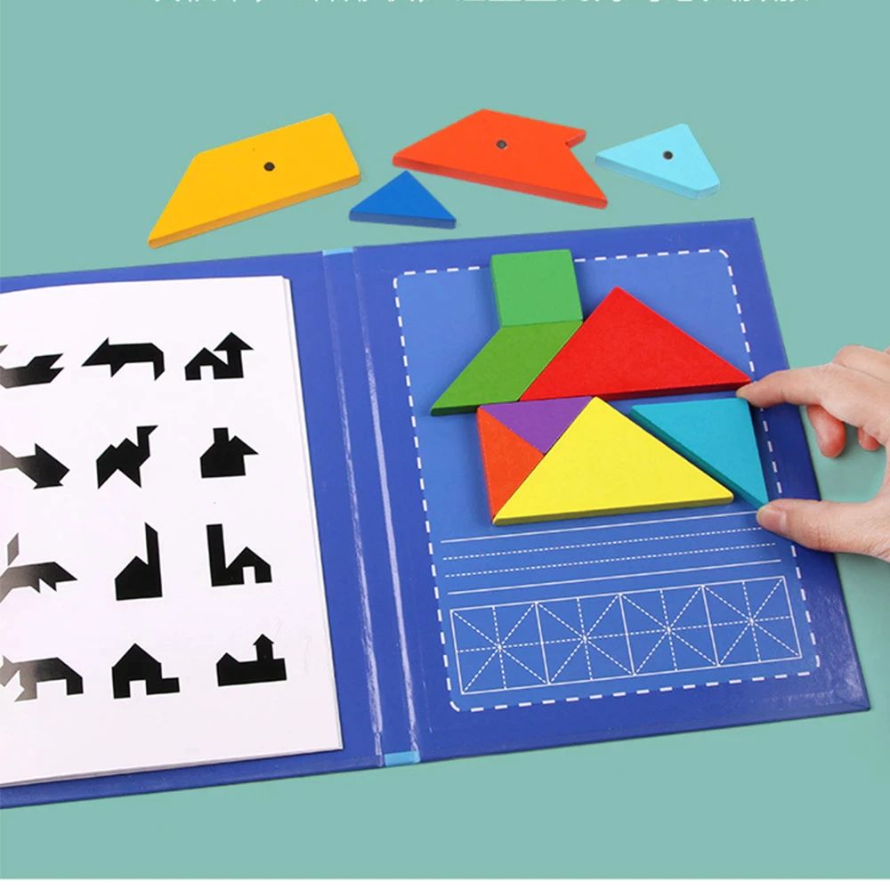Magnetic Tangram Woodiness Puzzle